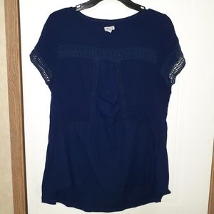 West port short sleeved blouse